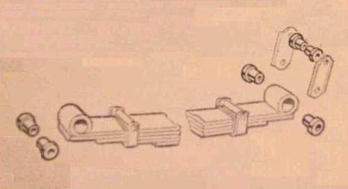 REAR SPRING EYE SHACKLE BUSHES BUSH SET x12 (Morris Minor) (1948- 71)